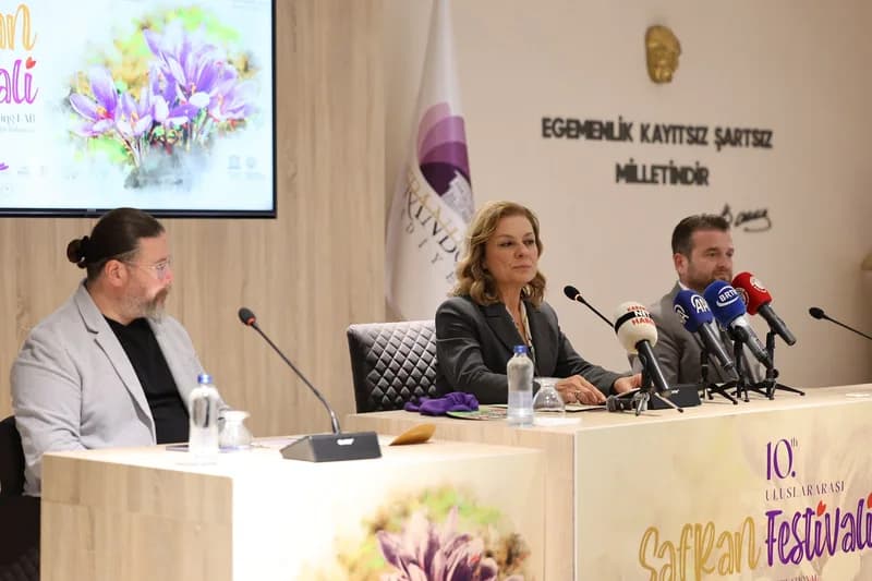 10.Uluslararası Safran Festivali Basın Toplantısından Kareler