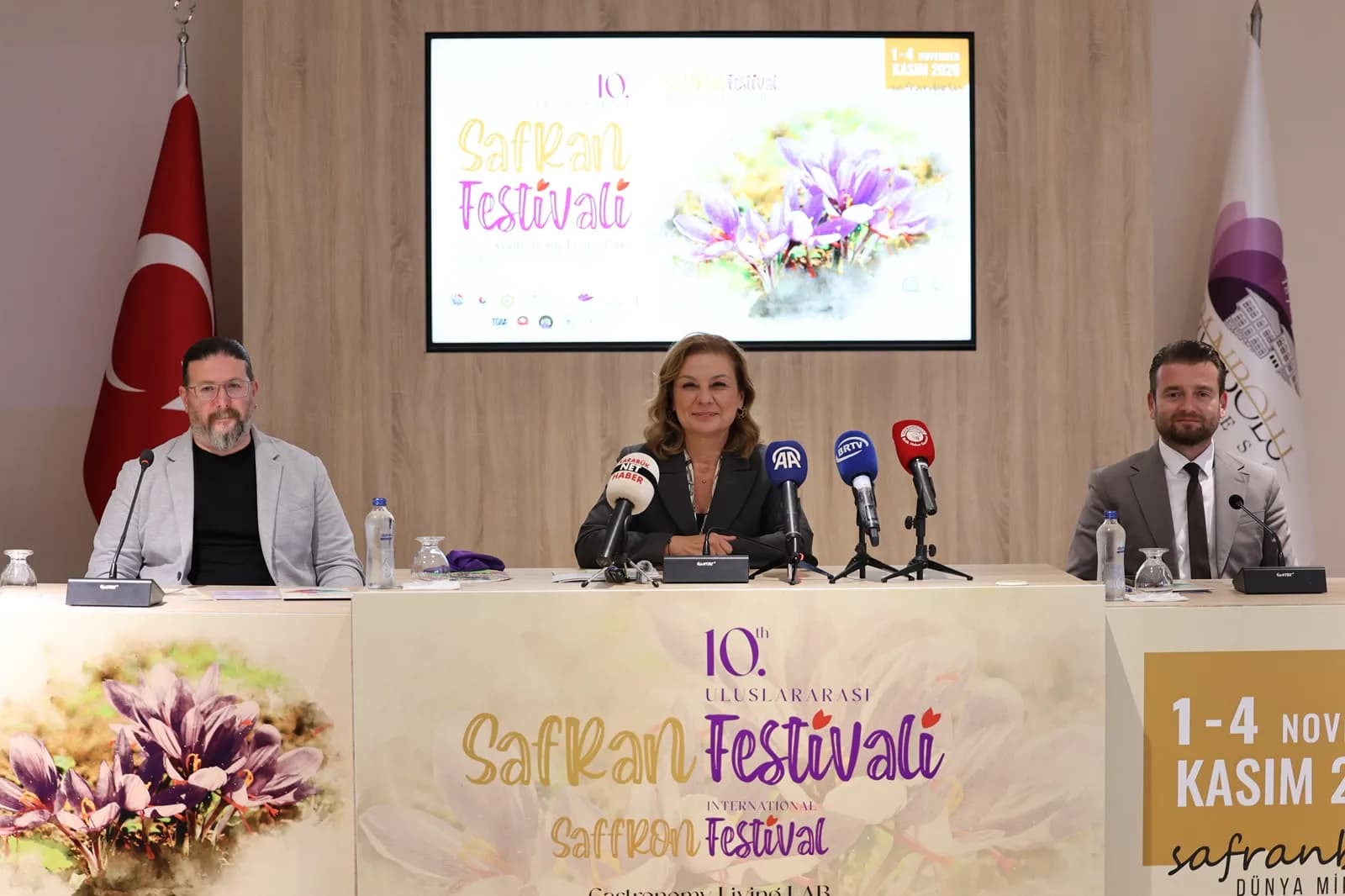 10.Uluslararası Safran Festivali Basın Toplantısından Kareler